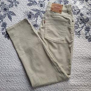 Levi’s 550 Tan Corduroy Pants High-Waisted Women's Size 8